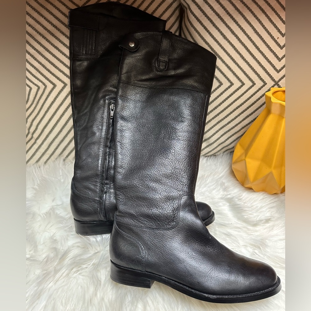 Ralph Lauren Black Leather Boots